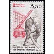 France Francia 2233 1982 100 aniv. de la Fed. nacional de Bomberos MNH France Francia 2233 1982 100 aniv. de la Fed. nacional de Bomberos MNH