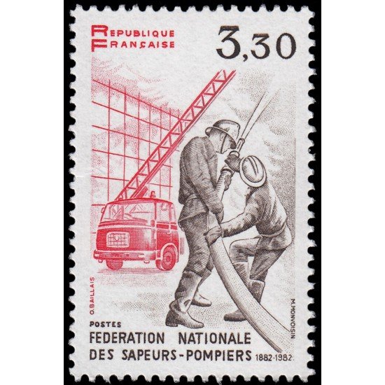 France Francia 2233 1982 100 aniv. de la Fed. nacional de Bomberos MNH