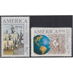 Uruguay 1407/08 1992 América UPAE MNH Uruguay 1407/08 1992 América UPAE MNH