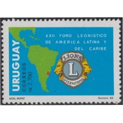 Uruguay 1418 1992 XXII Forum de Lions Club de América Latina y del Caribe MNH