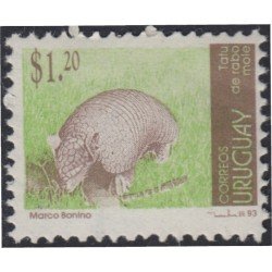 Uruguay 1433 1993 Serie Antigua Tatu de rabo mole MNH
