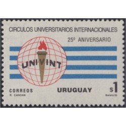 Uruguay 1434 1993 25º Aniversario de círculos universitarios Internacionales MNH