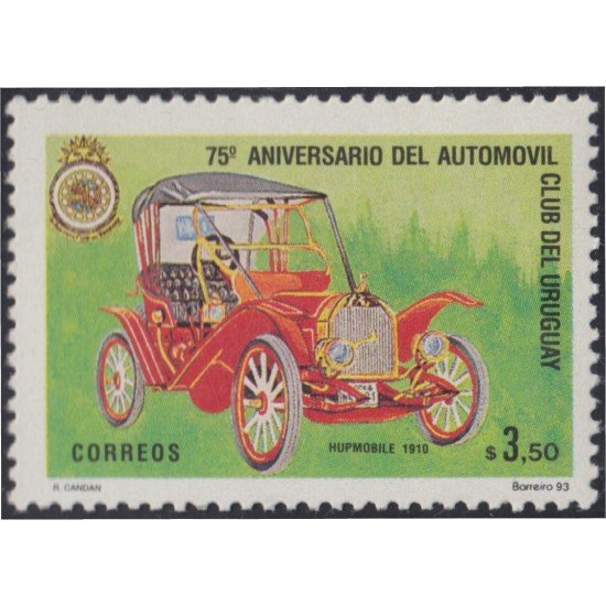 Uruguay 1435 1993 75º Aniversario del Club automovilístico de Uruguay coche antiguo MNH Uruguay 1435 1993 75º Aniversario del Club automovilístico de Uruguay coche antiguo MNH