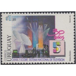 Uruguay 1436 1993 30º Aniversario del canal 5 de televisión MNH
