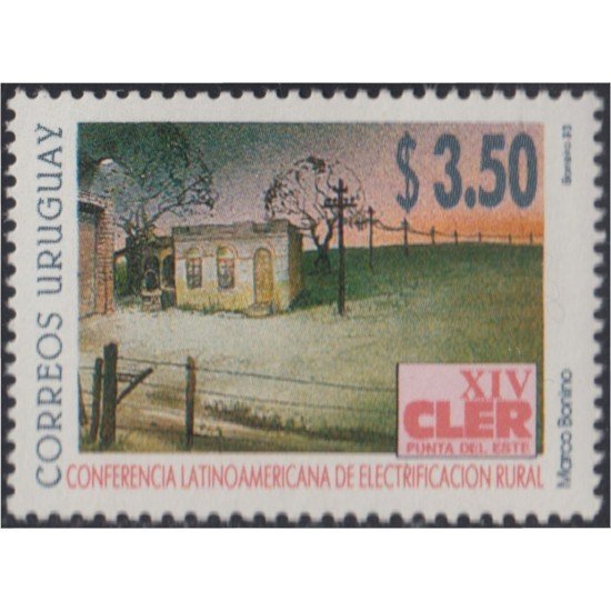Uruguay 1439 1993 XIV Conferencia latinoamericana sobre la electrificación rural MNH Uruguay 1439 1993 XIV Conferencia latinoamericana sobre la electrificación rural MNH