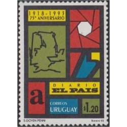Uruguay 1441 1993 75º Aniversario del Diario El País MNH