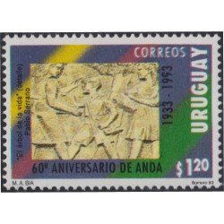 Uruguay 1442 1993 60º Aniversario de ANDA Obra de Pablo Serrano MNH