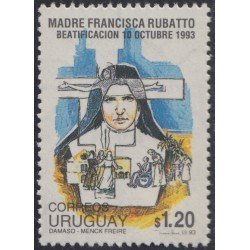 Uruguay 1445 1993 Beatificación de la Madre Francisca Rubatto MNH