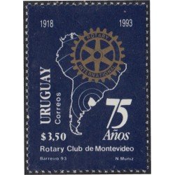 Uruguay 1447 1993 75º Aniversario de Rotary Club de Montevideo MNH