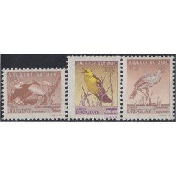 Uruguay 1448/50 1993 Serie Antigua Fauna Indígena MNH