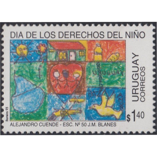 Uruguay 1458 1993 Día de los derechos del niño MNH Uruguay 1458 1993 Día de los derechos del niño MNH