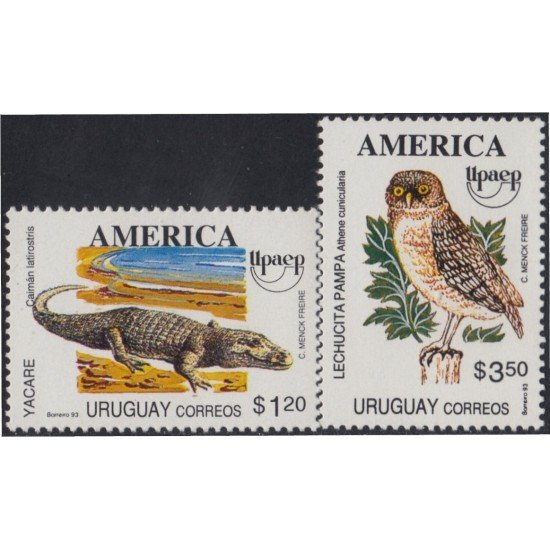 Uruguay 1463/64 1993 América Upae Animales MNH Uruguay 1463/64 1993 América Upae Animales MNH