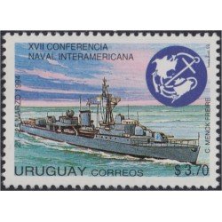 Uruguay 1465 1994 XVII Conferencia naval interamericana Barco Ship MNH