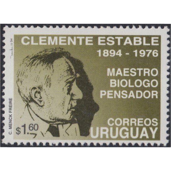 Uruguay 1471 1994 Centenario del nacimiento de Clemente Estable MNH Uruguay 1471 1994 Centenario del nacimiento de Clemente Estable MNH