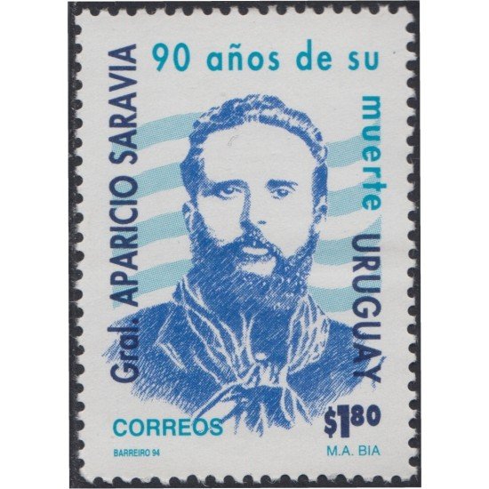 Uruguay 1477 1994 General Aparicio Saravia MNH Uruguay 1477 1994 General Aparicio Saravia MNH