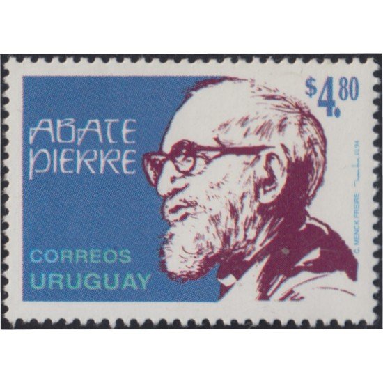 Uruguay 1481 1994 Homenaje a Abate Pierre MNH