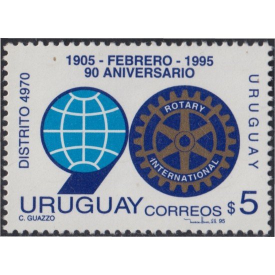 Uruguay 1499 1994 90º Aniversario de Rotary International MNH