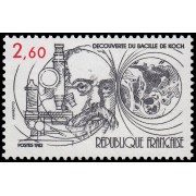 France Francia 2246 1982 Centenario del descubrimiento del bacilo de la tuberculosis Robert Koch MNH France Francia 2246 1982 Centenario del descubrimiento del bacilo de la tuberculosis Robert Koch MNH