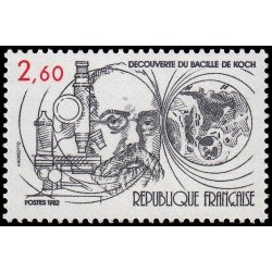 France Francia 2246 1982 Centenario del descubrimiento del bacilo de la tuberculosis Robert Koch MNH France Francia 2246 1982 Centenario del descubrimiento del bacilo de la tuberculosis Robert Koch MNH
