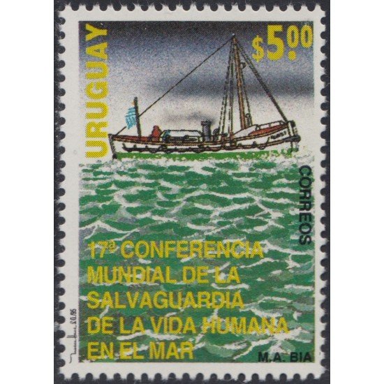 Uruguay 1500 1995 17º Conference mundial de la salvaguardia d la vida humana en el mar MNH Uruguay 1500 1995 17º Conference mundial de la salvaguardia d la vida humana en el mar MNH