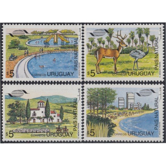 Uruguay 1502/05 1995 Turismo País Natural MNH Uruguay 1502/05 1995 Turismo País Natural MNH