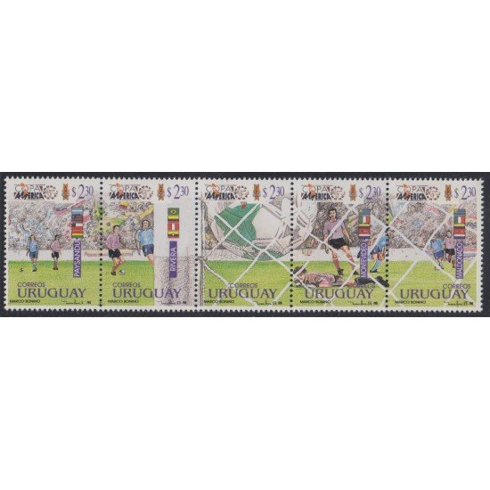 Uruguay 1509/13 1995 Copa de América de Fútbol MNH
