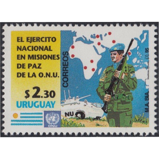 Uruguay 1514 1995 Participación de la armada uruguaya en misiones de la ONU MNH Uruguay 1514 1995 Participación de la armada uruguaya en misiones de la ONU MNH