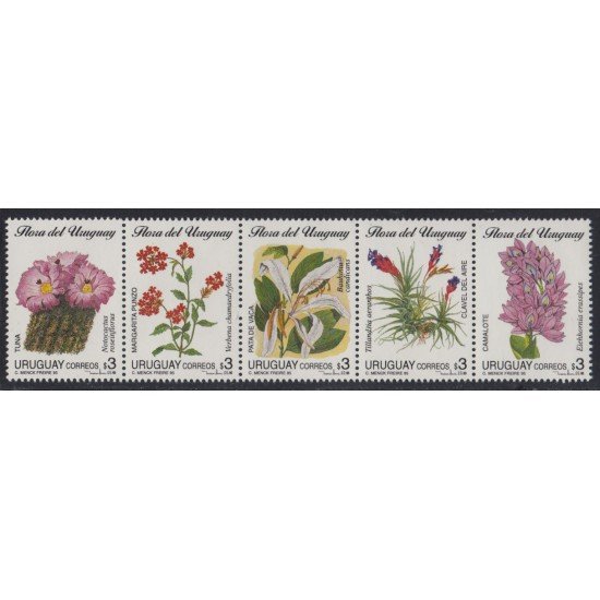 Uruguay 1521/25 1995 Flora Flores uruguayas Flowers MNH