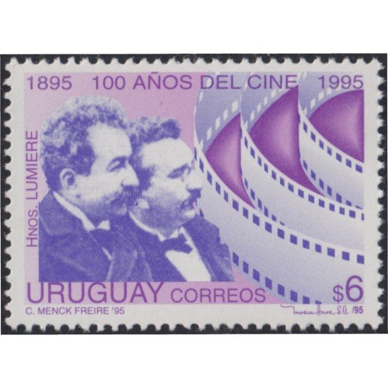 Uruguay 1539 1995 Centenario del Cine MNH