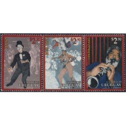 Uruguay 1540/42 1996 Carnaval Pepino Rosa Luna Santiago Luz MNH Uruguay 1540/42 1996 Carnaval Pepino Rosa Luna Santiago Luz MNH