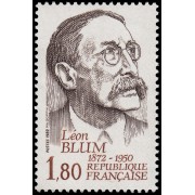 France Francia 2251 1982 Homenaje a Léon Blum escritor y político MNH France Francia 2251 1982 Homenaje a Léon Blum escritor y político MNH