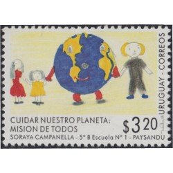 Uruguay 1566 1996 Ecología Proteger la Tierra MNH Uruguay 1566 1996 Ecología Proteger la Tierra MNH