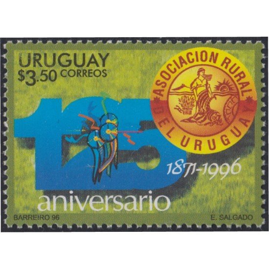 Uruguay 1581 1996 125º Aniversario de la Asociación Rural de Uruguay MNH Uruguay 1581 1996 125º Aniversario de la Asociación Rural de Uruguay MNH