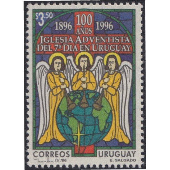 Uruguay 1588 1996 Centenario de la Iglesia Adventista MNH Uruguay 1588 1996 Centenario de la Iglesia Adventista MNH