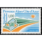 France Francia Nº 2252 1983 Región de Provenza-Alpes-Costa Azul MNH France Francia Nº 2252 1983 Región de Provenza-Alpes-Costa Azul MNH