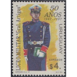 Uruguay 1601 1997 50 Años de Liceo Militar General Artigas Estudiante en uniforme MNH Uruguay 1601 1997 50 Años de Liceo Militar General Artigas Estudiante en uniforme MNH