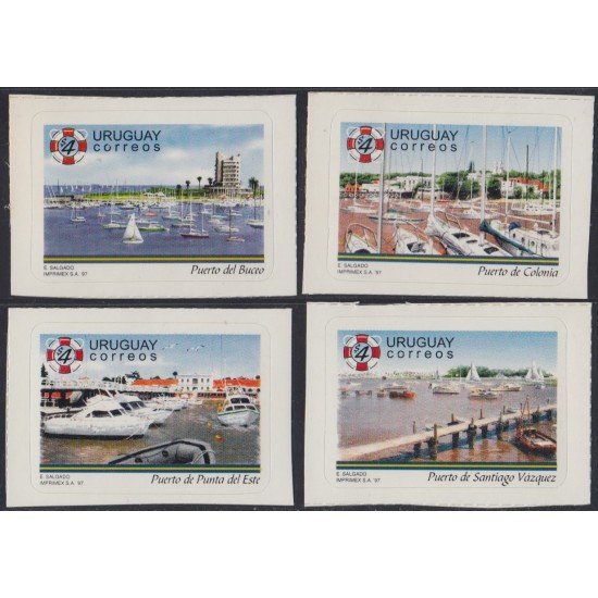 Uruguay 1612/15 1997 Puertos uruguayos Autoadhesivos Uruguay 1612/15 1997 Puertos uruguayos Autoadhesivos