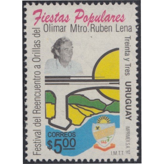 Uruguay 1617 1997 Festival del Reencuentro a orillas del Olimar Rubén Lena MNH