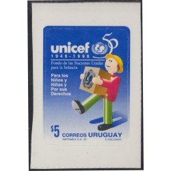 Uruguay 1619 1997 50 Años de la UNICEF Autoadhesivos Uruguay 1619 1997 50 Años de la UNICEF Autoadhesivos