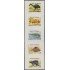 Uruguay 1626/30 1997 Fauna Animales fósiles de Uruguay Autoadhesivos