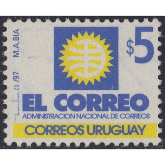 Uruguay 1637 1997 Serie Antigua Logo Postal MNH Uruguay 1637 1997 Serie Antigua Logo Postal MNH