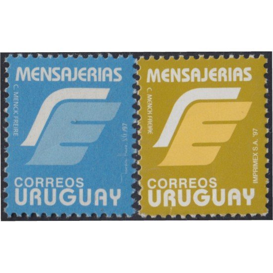 Uruguay 1645/46 1997 Serie antigua Mensajería MNH Uruguay 1645/46 1997 Serie antigua Mensajería MNH