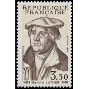 France Francia 2256 1986 500 aniv. del nacimiento de Martin Lutero MNH France Francia 2256 1986 500 aniv. del nacimiento de Martin Lutero MNH