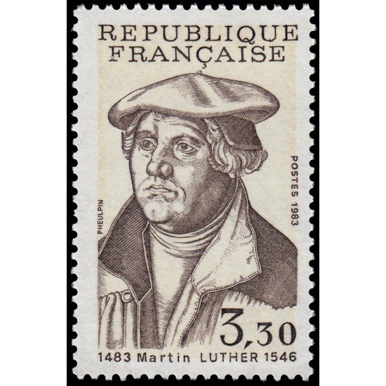 France Francia 2256 1986 500 aniv. del nacimiento de Martin Lutero MNH