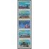 Uruguay 1651/55 1997 Centenario de la Estación Central General Artigas Locomotoras MNH