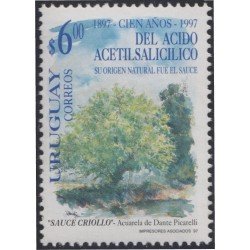 Uruguay 1659 1997 Centenario de la aspirina árbol MNH Uruguay 1659 1997 Centenario de la aspirina árbol MNH