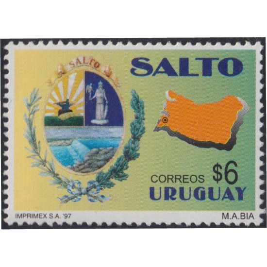 Uruguay 1661 1997 Emblema de la Villa Salto MNH Uruguay 1661 1997 Emblema de la Villa Salto MNH