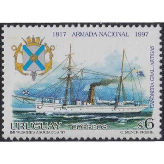 Uruguay 1674 1997 Cañonera General Artigas Armada Nacional MNH Uruguay 1674 1997 Cañonera General Artigas Armada Nacional MNH