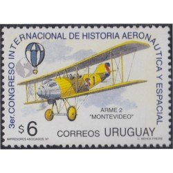 Uruguay 1676 1997 Historia aeronáutica y espacial Aeroplano MNH Uruguay 1676 1997 Historia aeronáutica y espacial Aeroplano MNH