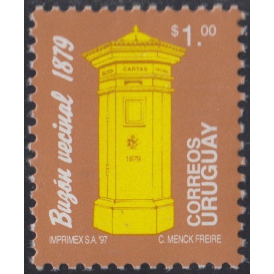 Uruguay 1699 1997 Buzón vecinal MNH Uruguay 1699 1997 Buzón vecinal MNH